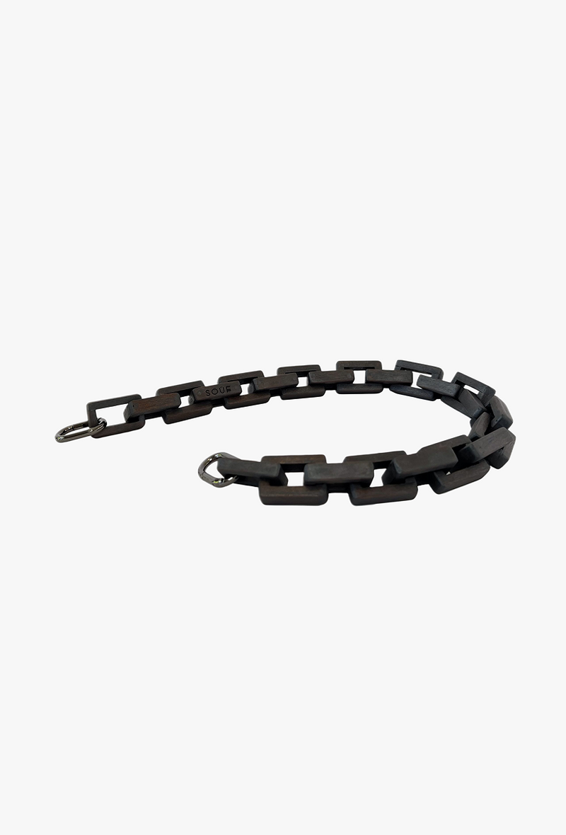 Chunky Wood Chain Strap