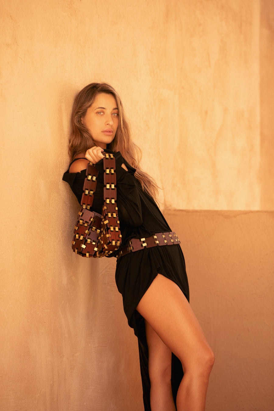 Model carrying the Kate Bag
